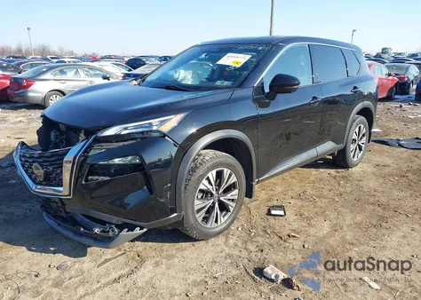 2021 Nissan Rogue Sv Intelligent Awd from USA, damaged, VIN JN8AT3BB9MW203777